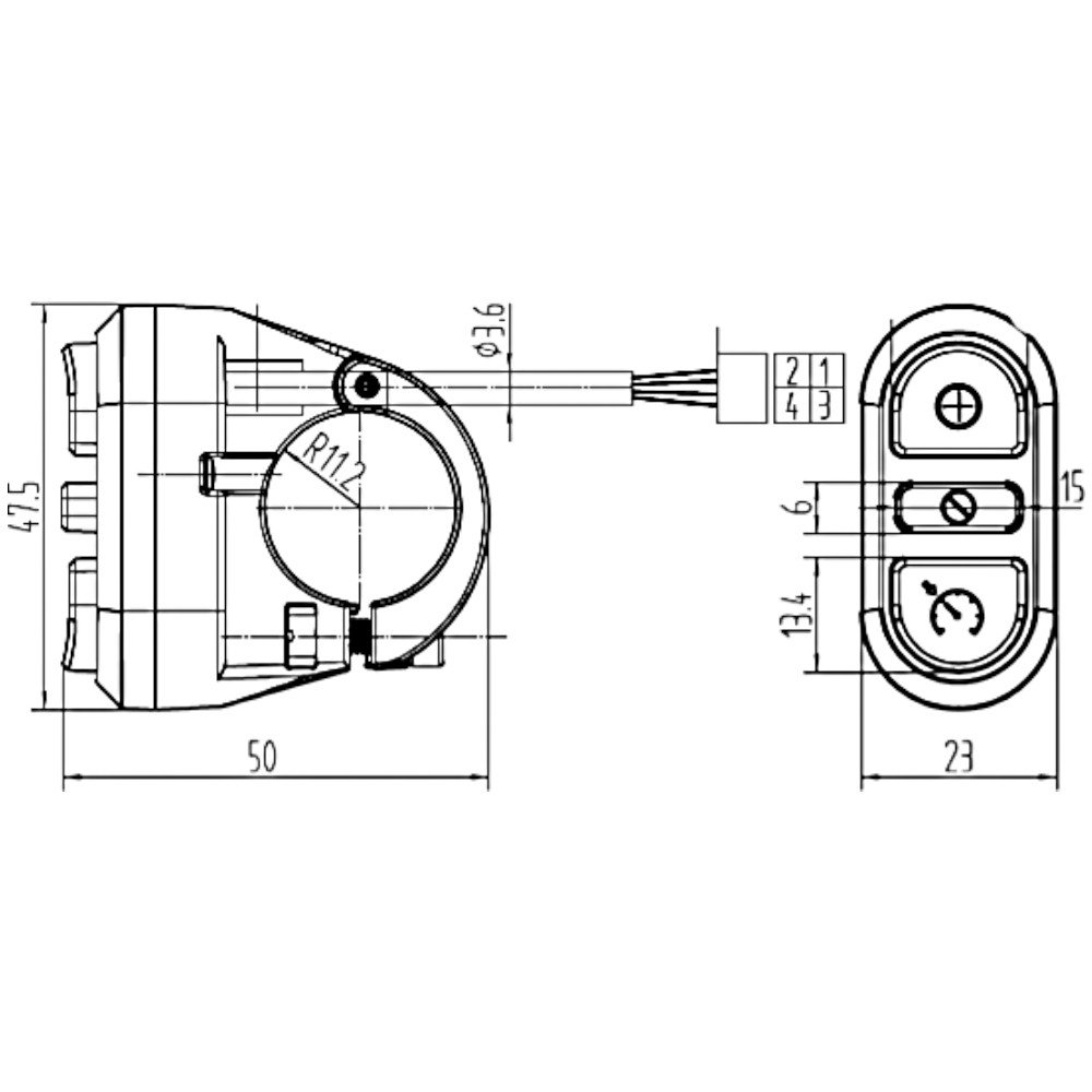 Honda Hız Sabitleme Kiti Kumanda Anahtarı yan görünüm kompakt tasarım
