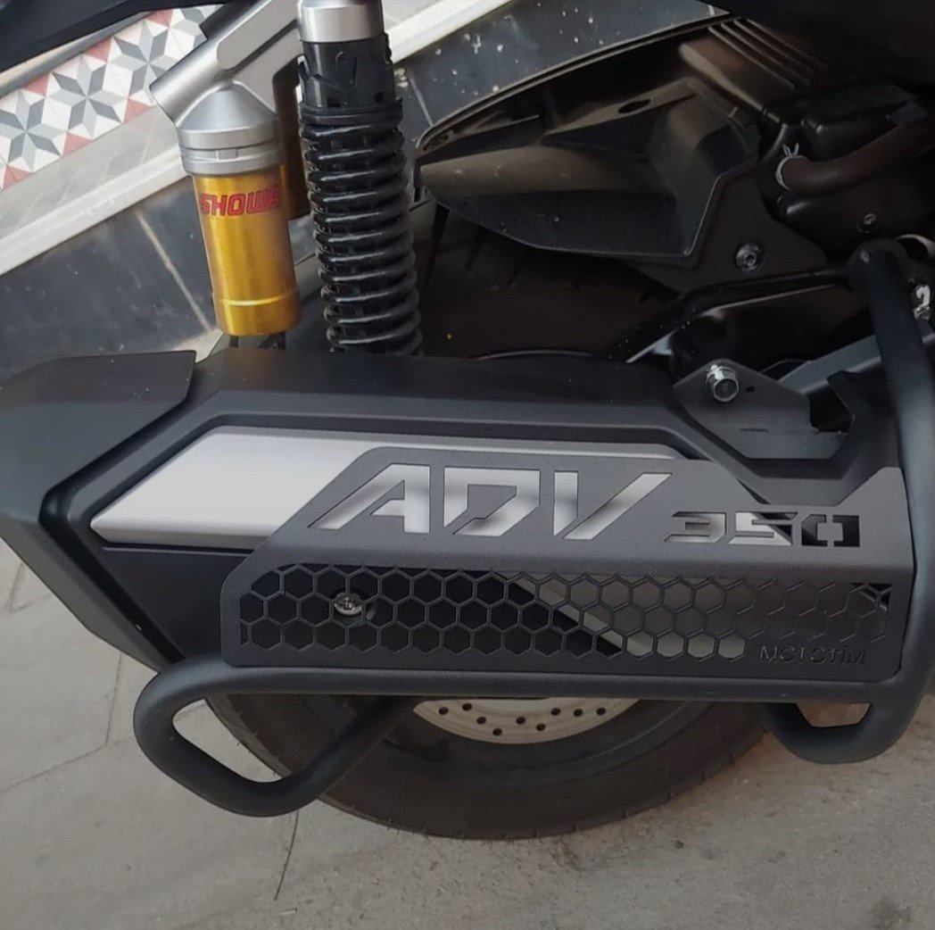 Honda ADV 350 egzoz koruma üst sac tasarım
