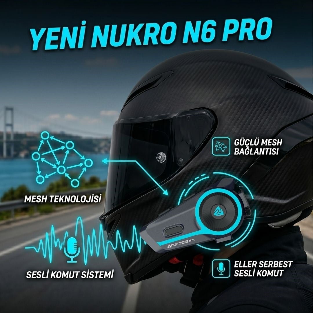 mesh interkom sistemi N6 Pro grup sürüş iletişimi